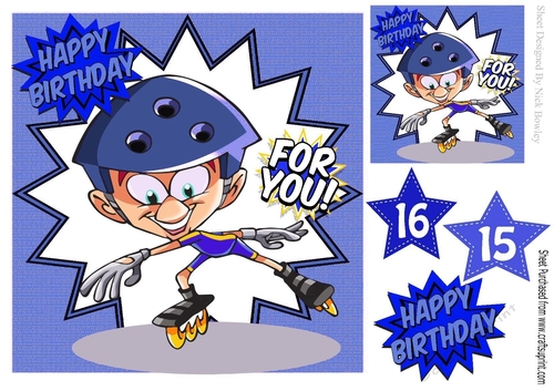 i love roller skating in blue funky frame