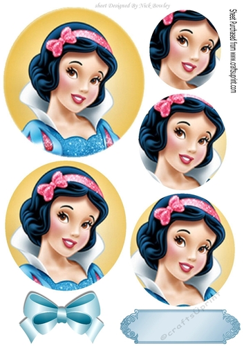 princess smile with blue bow oval pyramids