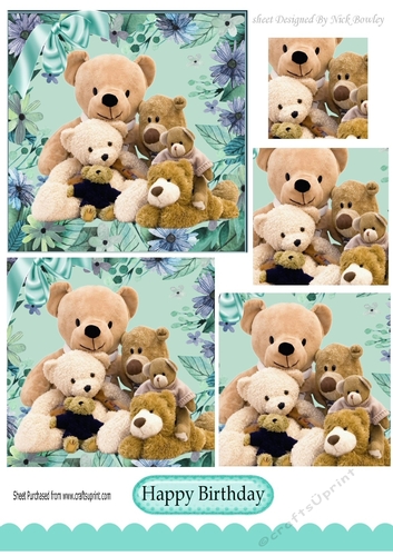 we all love each other bearymuch! lots of cute bears with bow pyramids