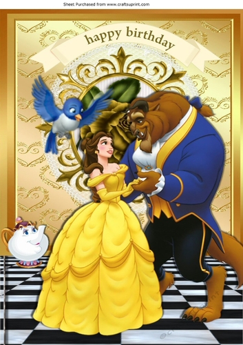 Beauty princess, shall we dance, with gold rose A4