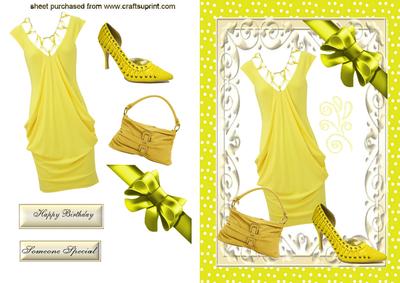 Lovely Sunny Yellow Dress Ladies Accessories