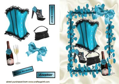 Pretty Flower Frame with Ladies Accessories