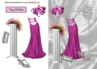 Beautiful Backless Dress with Pillar & Vase