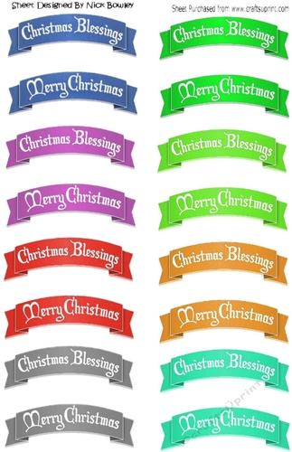  christmas blessing/christmas banner tags (2)