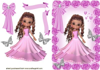 Pretty in Pink! with Pink Rose Frame