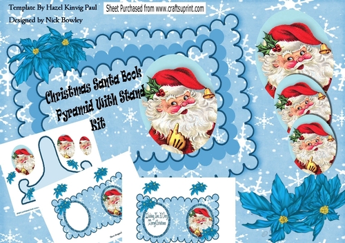 Lovely santa A5 Book & Stand with pyramids mini kit