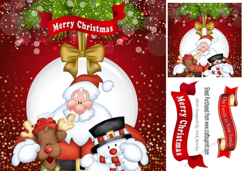 Our Family, to your family snow friends 8x8
