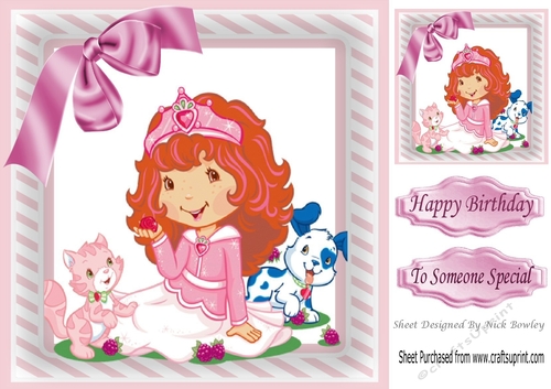 princess shortcake with friends 8x8