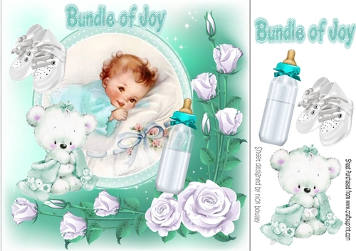 lots of cuddles bundle of joy cute baby boy/girl 8x8