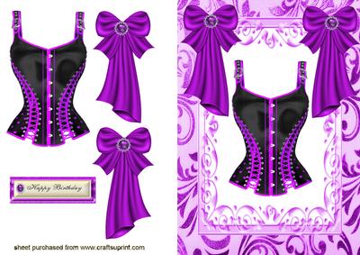 Gorgeous Purple Basque!