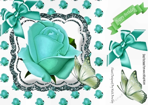 turq rose 8x8