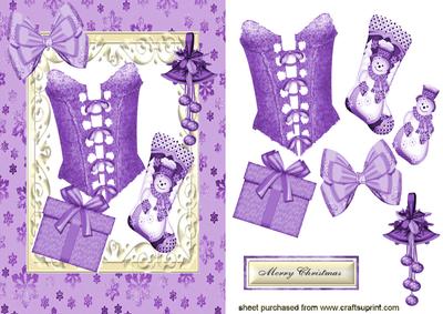 Pretty Christmas Purple Accessories