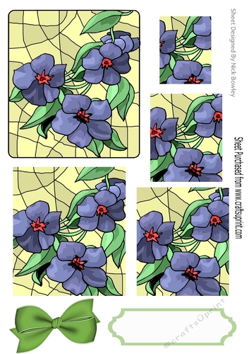 pretty artwork of purple flowers pyramids