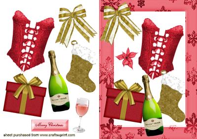 Red & Gold Christmas Ladies Accessories