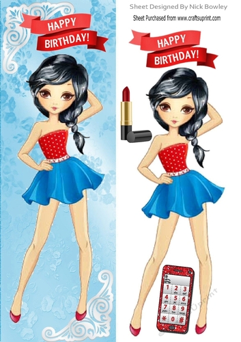 Trendy girl loves to dance,  tall DL