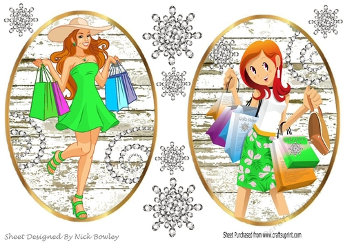 Diamonds are a Girls best friend! Shopping girls toppers (green)