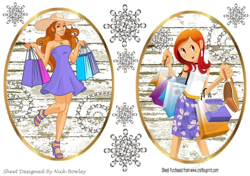 Diamonds are a Girls best friend! Shopping girls toppers (purple)