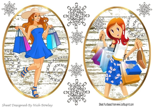 Diamonds are a Girls best friend! Shopping girls toppers (blue)