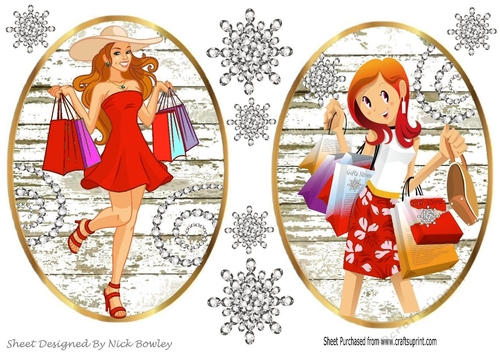 Diamonds are a Girls best friend! Shopping girls toppers (red)