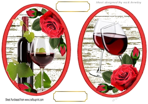 two wine and roses toppers