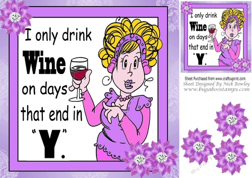 Time To Party! Time to have some fun! lady in pink 8x8