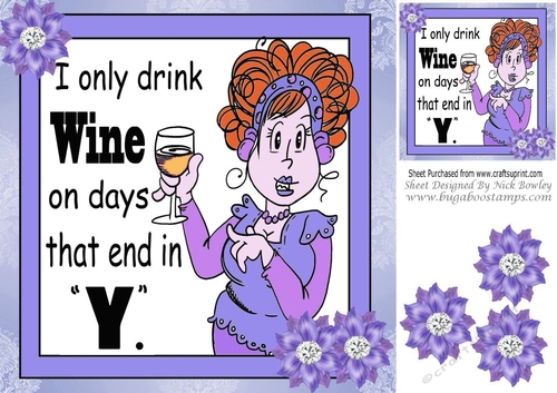 Time To Party! Time to have some fun! lady in purple 8x8