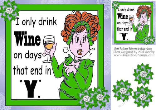 Time To Party! Time to have some fun! lady in green 8x8
