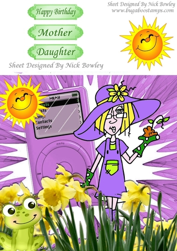 Nothing like a spot of gardening with my mp3 player & daffs 8x8 (purple)