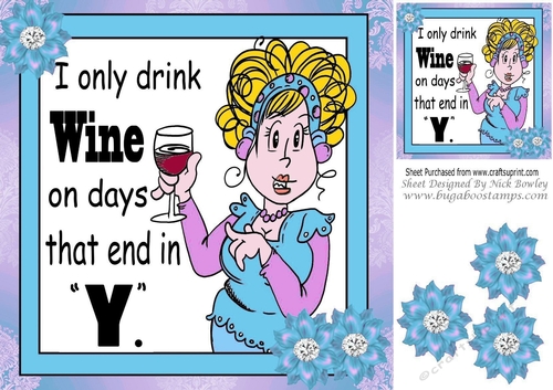 Time To Party! Time to have some fun! lady in turq 8x8