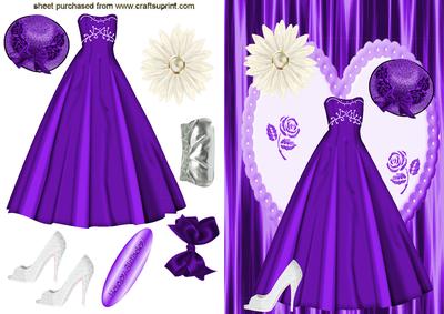 Elegant Purple Evening Dress