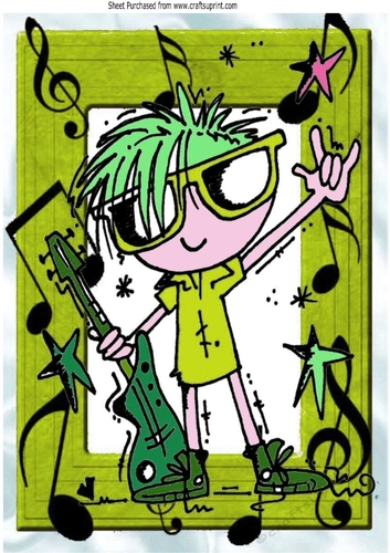 Rock star (Green) A4