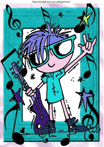 Rock star (Turq) A4