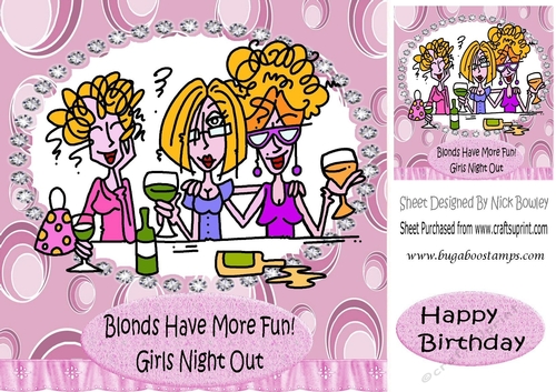 Blonds have more fun! Girlie night out 8x8
