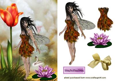 Pretty Faerie with Swan