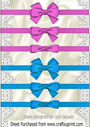 border bows three designs pink & purple png