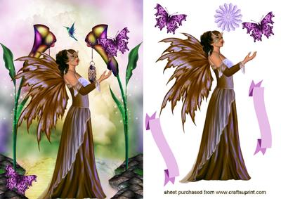 Woodland Fairie with Butterflies