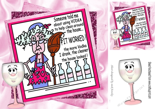 A womans work is never done! , stella at it again in the pink! 8x8