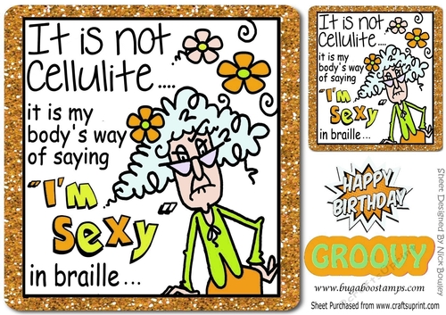 I am sexy! dotty in gold glitter frame 8x8