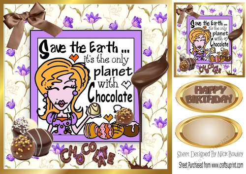 Oh! I do love chocolate 8x8