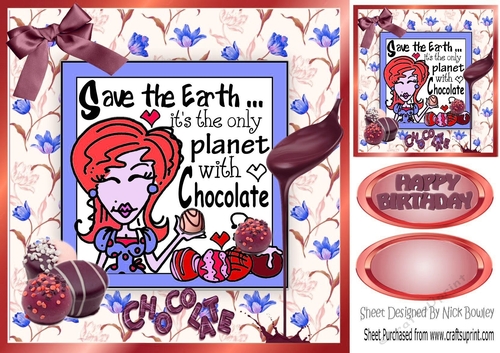 Oh! I do love chocolate lady with red hair 8x8
