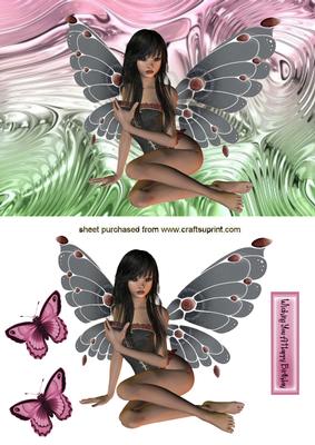 Pretty Faerie with Butterflies