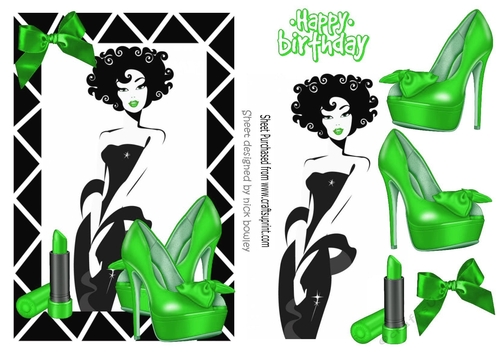 A Girl with Everything! (green) A5