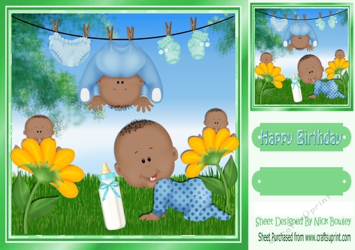Now Where are all them babies! Mischief ethnic baby boys 8x8