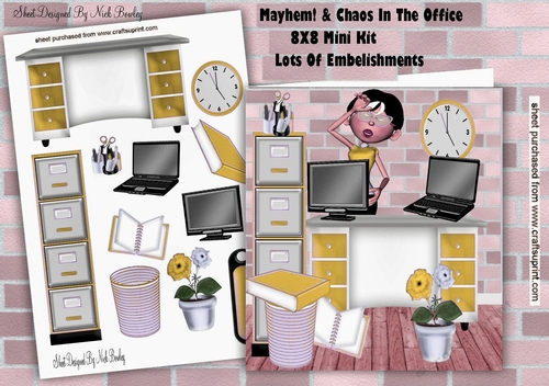 Mayhem & Chaos in my office 8x8 Mini Kit (Gold)