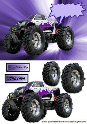 4x4 Purple Monster Truck