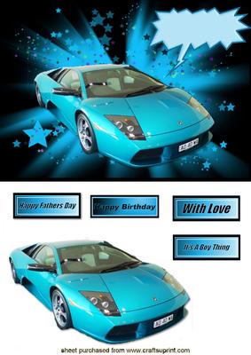 Blue Lamborghini
