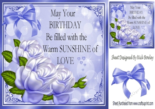 pretty corner blue roses with lace for that special someone 8x8