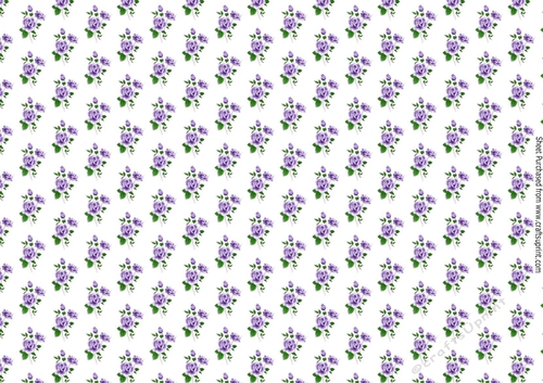 purple roses with buds backing paper