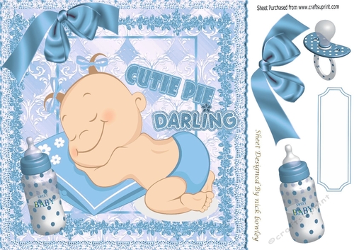 cutiepie baby boy with his bottle and dummy 8x8