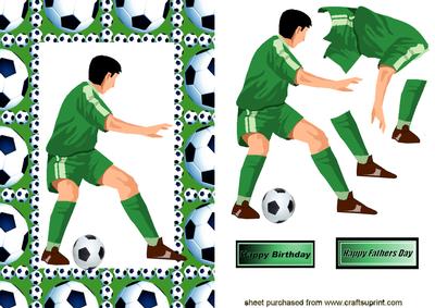 Footballer in Green